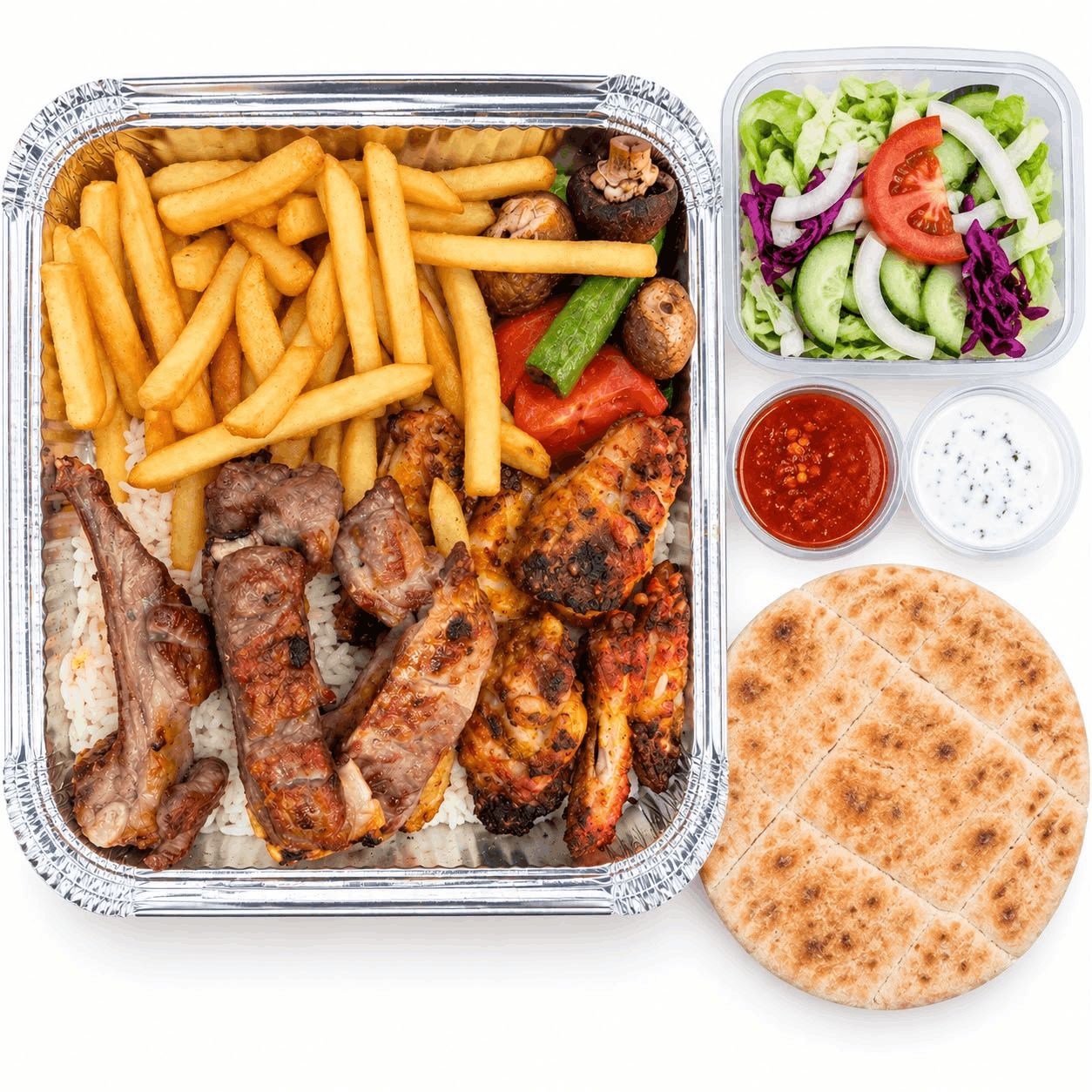 Ribs and Wing Meal