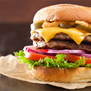 Double Special Burger with Chips