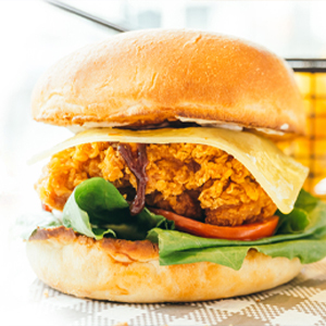 Chicken Burger with Chips