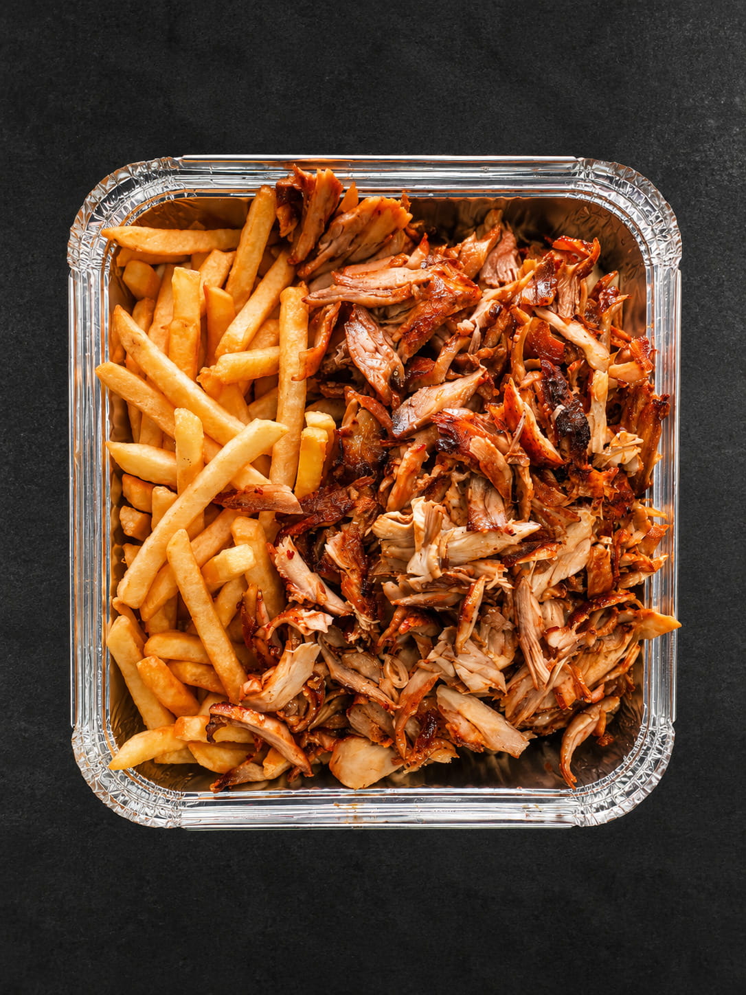 Chicken Doner Meat and Chips