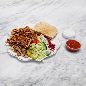 Med Doner Meat Chips and Cheese