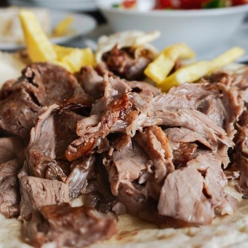 Portion of Doner Meat
