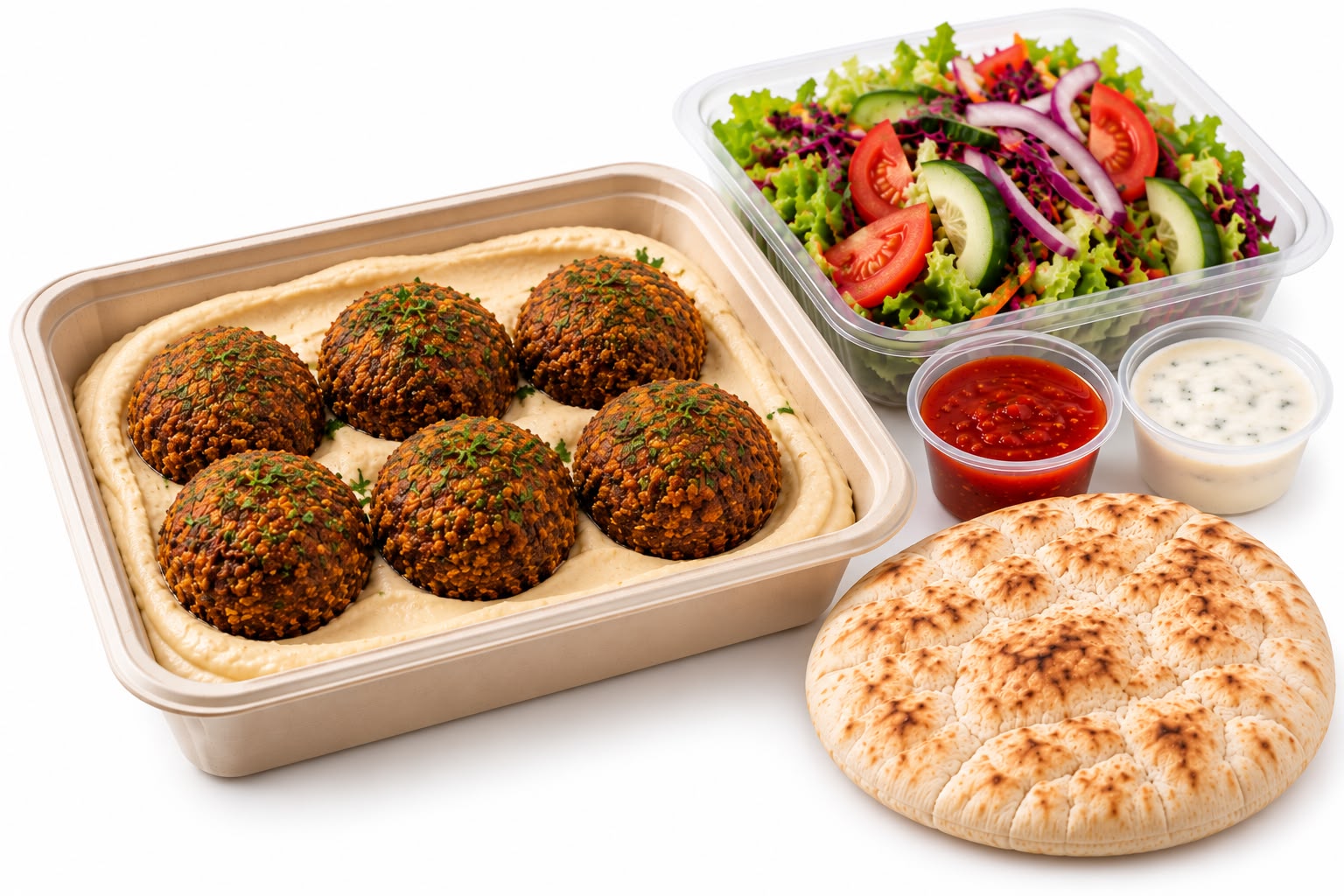 Falafel 6 Pcs with Hummus