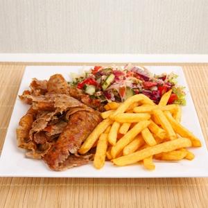 Med Doner Meat and Chips
