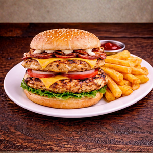 Double Chicken Burger